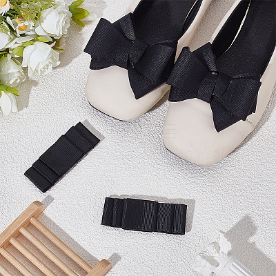 4Pcs 2 Styles Bowknot Webbing Ribbon Shoe Decorations FIND-AR0006-11-1