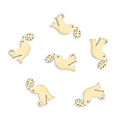 Ion Plating(IP) 201 Stainless Steel Charms STAS-N098-130LG-1