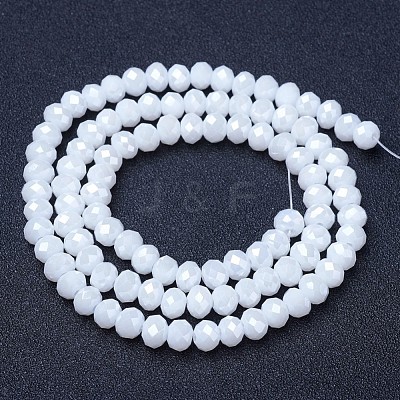 Electroplate Glass Beads Strands EGLA-A034-P10mm-B18-1