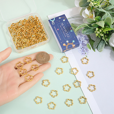 100Pcs Tibetan Style Alloy Bead Frames FIND-SC0011-52A-1