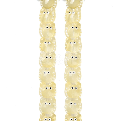 Transparent Glass Beads Strands LAMP-L078-010H-1