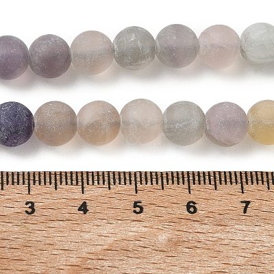 Natural Fluorite Beads Strands G-K292-01-1