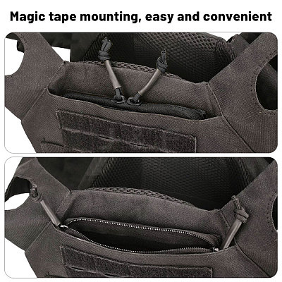Nylon & Plastic Outdoor Tactical Vest Zipper Strip DIY-WH0128-60C-1