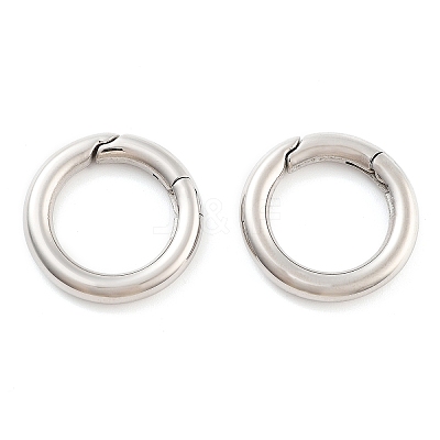 Non-Tarnish 316 Stainless Steel Spring Gate Rings STAS-M296-01P-A-01-1