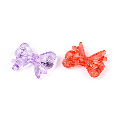 Transparent Acrylic Beads X-OACR-N143-03-1