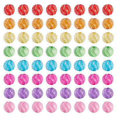 368Pcs Opaque Acrylic Beads SACR-TA0001-61-1