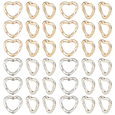 200Pcs 2 Colors CCB Plastic Bead Frame CCB-YW0001-69-1