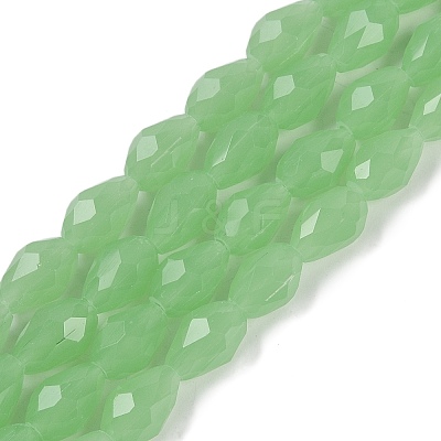 Electroplate Imitation Jade Glass Beads Strands EGLA-N013-J6mm-D04-1
