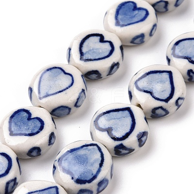 Handmade Porcelain Beads Strands PORC-M538-04-1