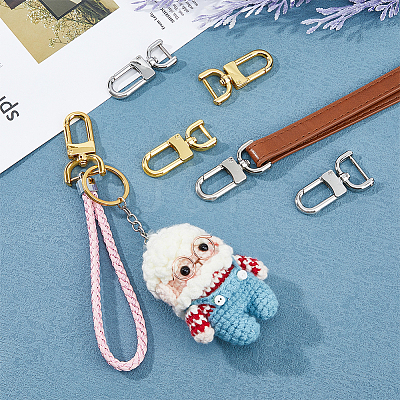 6Pcs 6 Styles Zinc Alloy Swivel Clasps FIND-HY0003-15-1