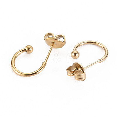 304 Stainless Steel Stud Earrings STAS-S116-272G-G-1