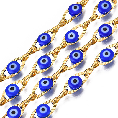 Ion Plating(IP) 304 Stainless Steel Textured Oval Cable Chains CHS-T003-33G-02-1