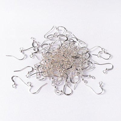 Brass French Earring Hooks KK-Q369-S-1