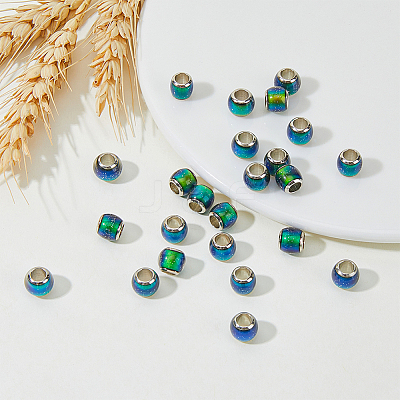 24Pcs Glass European Beads GLAA-HY0001-32-1