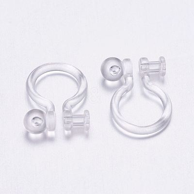 Plastic Clip-on Earring Findings X-KY-P007-H01-1