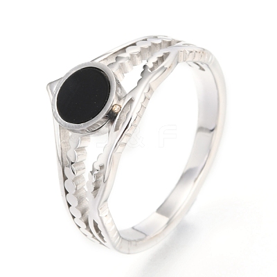 304 Stainless Steel Finger Rings RJEW-J071-03P-7-1