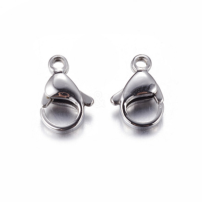 Tarnish Resistant 304 Stainless Steel Lobster Claw Clasps LS-STAS-R050-13x8mm-1