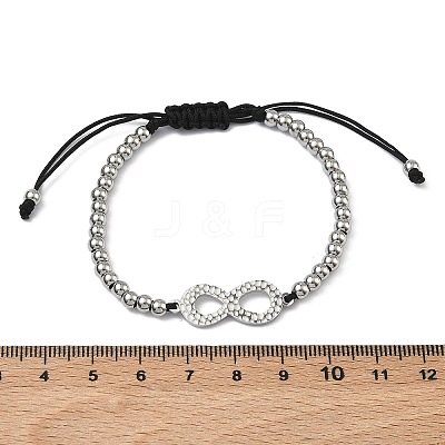 304 Stainless Steel Infinity Link Bracelets BJEW-F534-01P-1