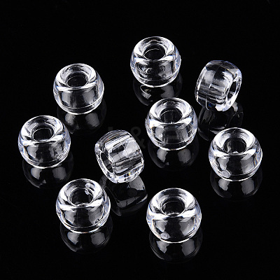 500Pcs Transparent Plastic Beads KY-SZ0001-47C-1