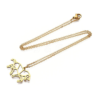 201 Stainless Steel Pendant Necklaces LS-NJEW-T009-JN038-2-45-1