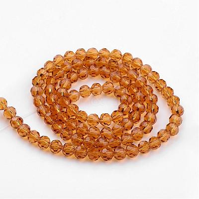 Transparent Glass Bead Strands GLAA-G013-4mm-65-1