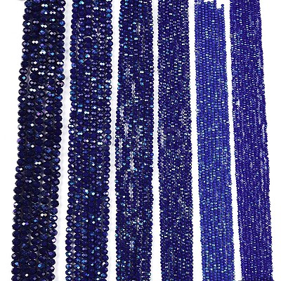Electroplate Opaque Solid Color Glass Beads Strands EGLA-A044-P3mm-L07-1