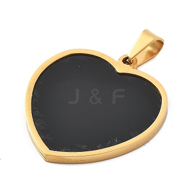 304 Stainless Steel Pendants STAS-F313-08G-1