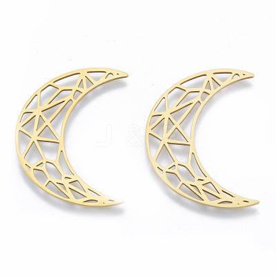 201 Stainless Steel Filigree Joiners Links STAS-N090-LA961-2-1