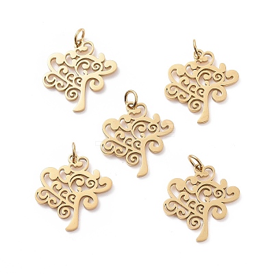 304 Stainless Steel Pendants STAS-S105-T517G-1