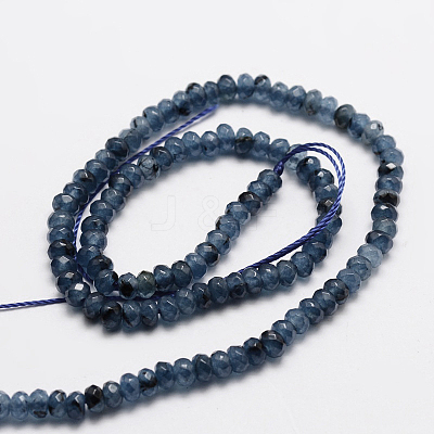 Dyed Natural Malaysia Jade Rondelle Beads Strands G-E316-2x4mm-52-1
