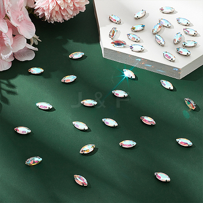 80Pcs Sew on Rhinestone DIY-MA0005-55A-1