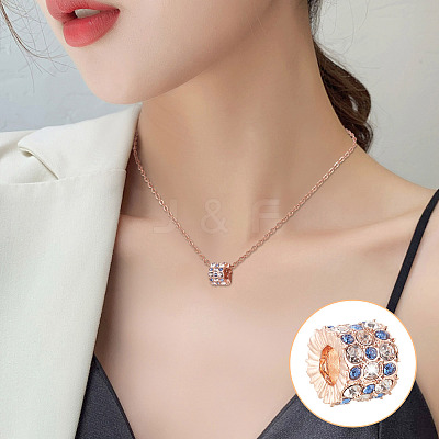 14Pcs 7 Style Zinc Alloy Rhinestone Beads ALRI-PJ0001-01-1