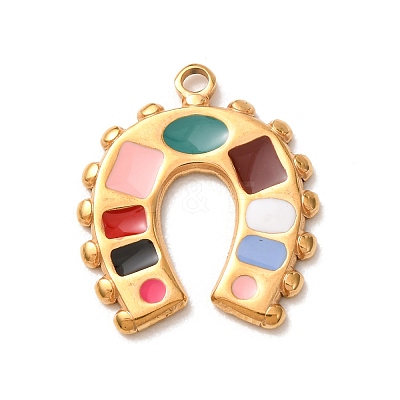 304 Stainless Steel Enamel Pendants SA-CBA46B2-05G-1