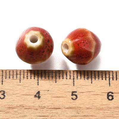 Vintage Style Glazed Ceramic Porcelain Beads PORC-H013-01-22-1