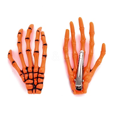 Halloween Skeleton Hands Bone Hair Clips PHAR-H063-A04-1