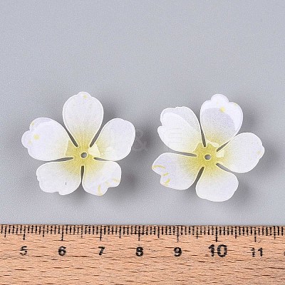 Flower Acrylic Bead Caps SACR-T017-51A-1