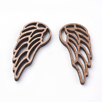 Undyed Wooden Sewing Big Pendants WOOD-S037-105-1