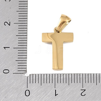 Natural White Shell Alphabet Pendants STAS-M338-02G-T-1