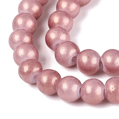 Baking Paint Glass Pearl Beads Strands DGLA-ZX001-05B-06-1