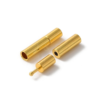 Brass Bayonet Clasps KK-WH0062-36A-G-1