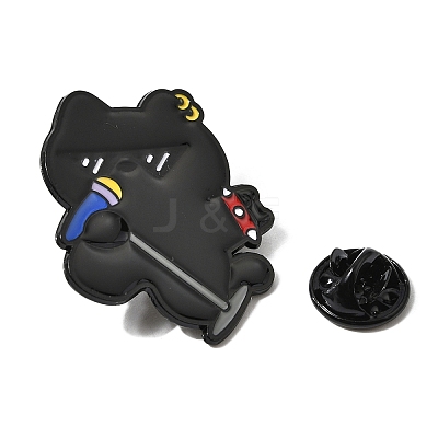 Musician Cat Enamel Pins JEWB-K037-01B-EB-1