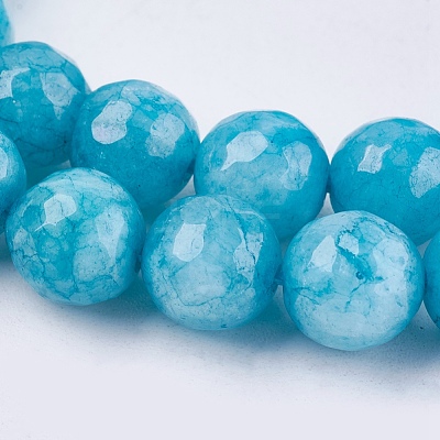 Natural White Jade Bead Strands G-R166-8mm-M2-1