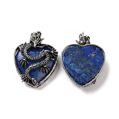 Natural & Synthetic Mixed Gemstone Pendants G-A207-04AS-1