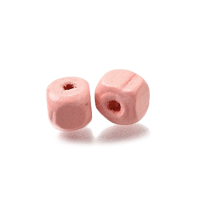 Spray Painted Wooden Beads WOOD-P021-01A-25-1