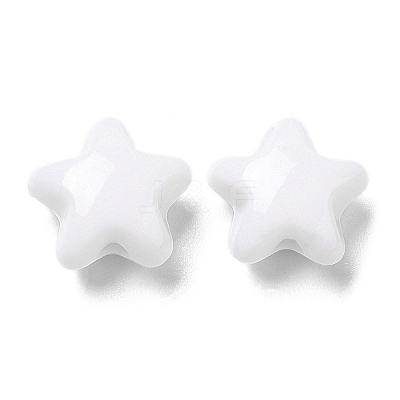 Opaque Acrylic Beads X-OACR-C016-30-1