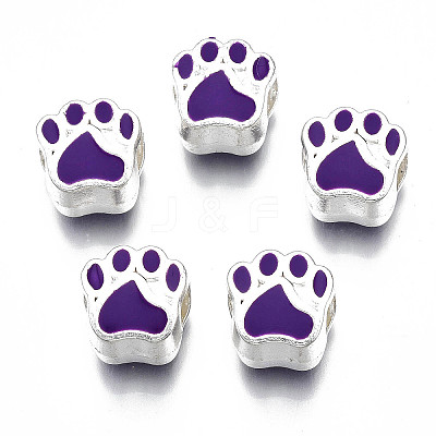 Alloy Enamel European Beads MPDL-T005-003C-RS-1