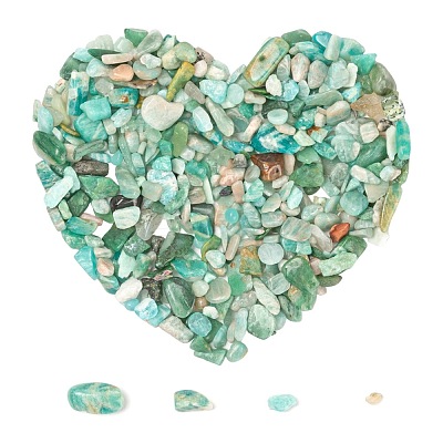 Natural Amazonite Chip Beads G-FS0001-16-1