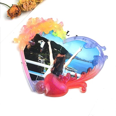 DIY Heart Photo Frame Silicone Molds SIMO-H010-17-1