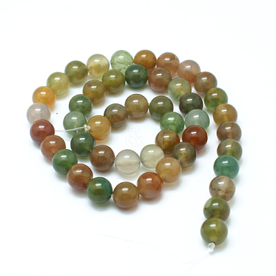 Natural Indian Agate Bead Strands G-J358-02-8mm-1