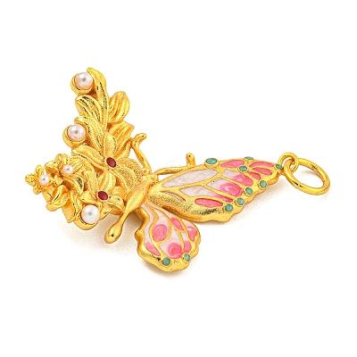 Rack Plating Brass Enamel Pendants KK-Z054-4G-01-1